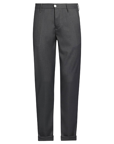 GREY DANIELE ALESSANDRINI Casual trouser Lead 63% Polyester, 34% Viscose, 3% Elastane