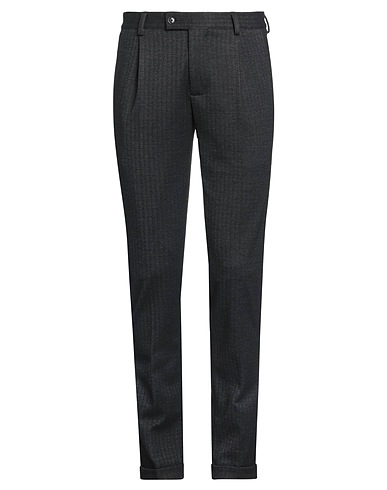 GREY DANIELE ALESSANDRINI Casual trouser Charcoal 83% Polyester, 15% Viscose, 2% Elastane