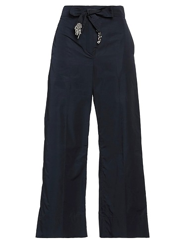 'S MAX MARA Casual pants Navy 55% Cotton, 45% Polyamide