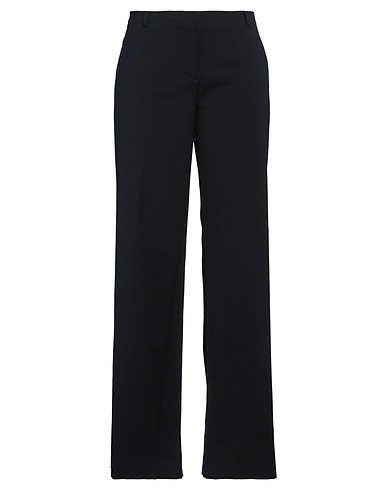 MANTÙ Casual trouser Black 98% Wool, 2% Elastane