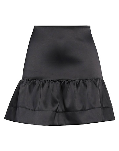 GANNI Mini skirt Black 91% Recycled polyester, 9% Elastane