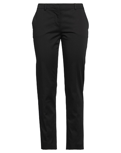 MANTÙ Casual pants Black 97% Cotton, 3% Elastane