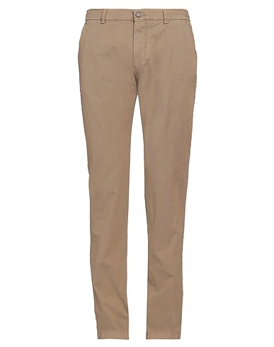 BERWICH Casual pants Khaki 96% Cotton, 4% Elastane