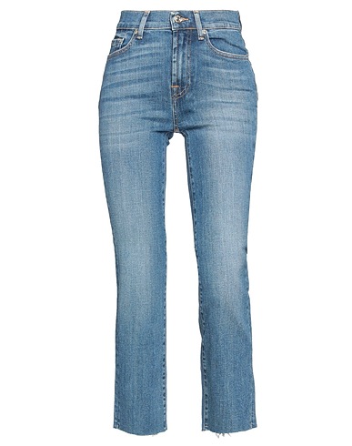 7 FOR ALL MANKIND Denim trousers Blue 98% Cotton, 2% Polyurethane