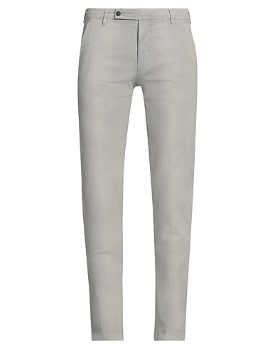 BERWICH Casual trouser Light grey 96% Cotton, 4% Elastane