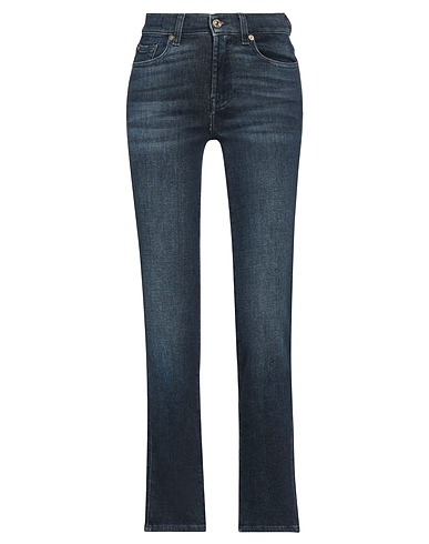 7 FOR ALL MANKIND Denim trousers Blue 93% Cotton, 6% Cashmere, 1% Elastane