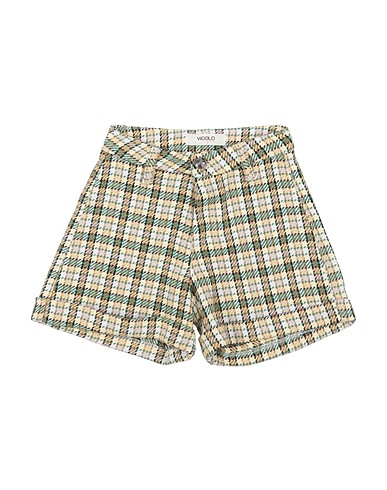 VICOLO Shorts & Bermuda Pastel yellow 70% Cotton, 25% Polyester, 5% Other Fibres
