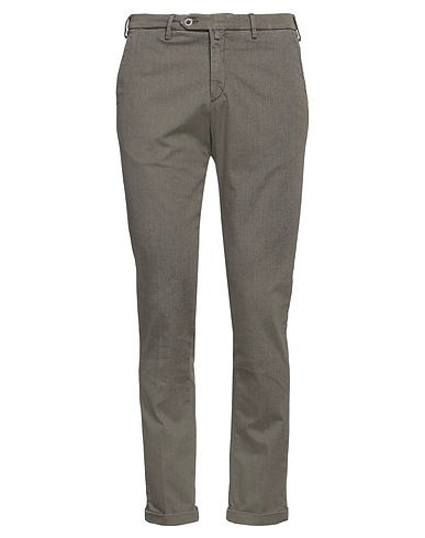 B SETTECENTO Casual trouser Military green 75% Cotton, 23% Polyester, 2% Elastane