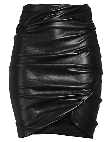 PHILOSOPHY di LORENZO SERAFINI Mini skirt Black 100% Polyester, Polyurethane resin