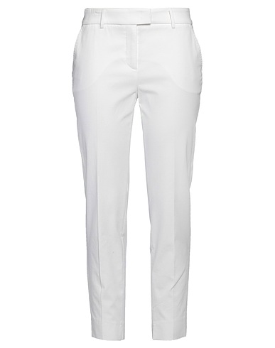 PESERICO Casual pants White 97% Cotton, 3% Elastane