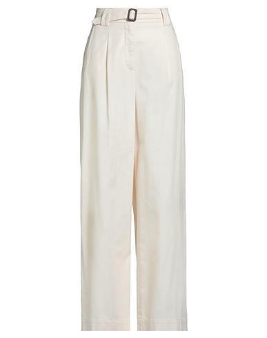 WEEKEND MAX MARA Pantalone Panna 99% Cotone, 1% Elastan