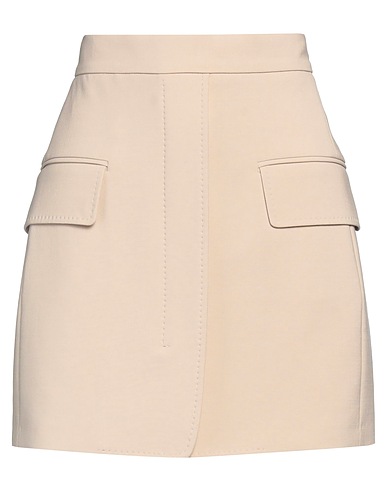 MAX MARA Mini skirt Beige 96% Virgin Wool, 4% Elastane