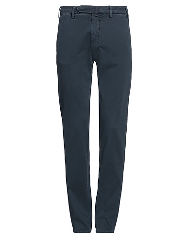 LUIGI BORRELLI NAPOLI Casual pants Midnight blue 100% Cotton