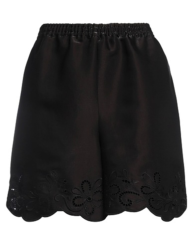 BOUTIQUE MOSCHINO Shorts & Bermuda Black 55% Viscose, 25% Polyester, 20% Cotton