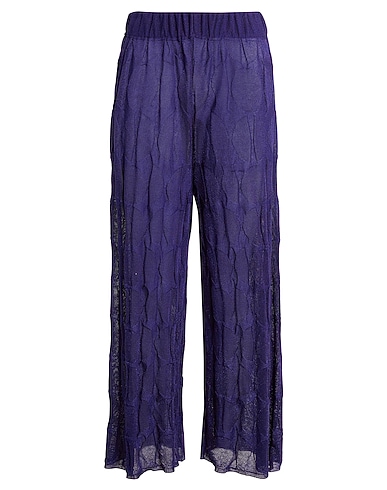 LE TRICOT PERUGIA Casual trouser Navy blue 75% Viscose, 25% Polyester