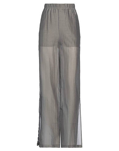 SEMICOUTURE Pantalone Grigio 69% Cotone, 31% Seta