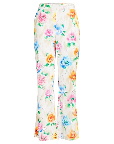 BOUTIQUE MOSCHINO Casual pants White 100% Cotton