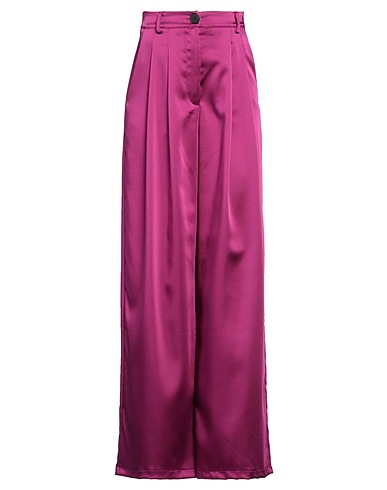 VANESSA SCOTT Casual trouser Mauve 94% Polyester, 6% Elastane