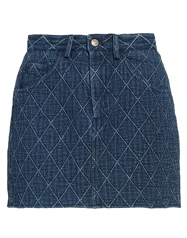 ROŸ ROGER'S Denim skirt Blue 100% Cotton