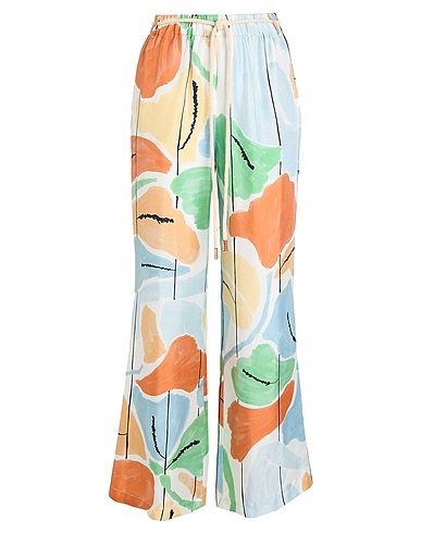 ALYSI Casual pants Sky blue 100% Silk