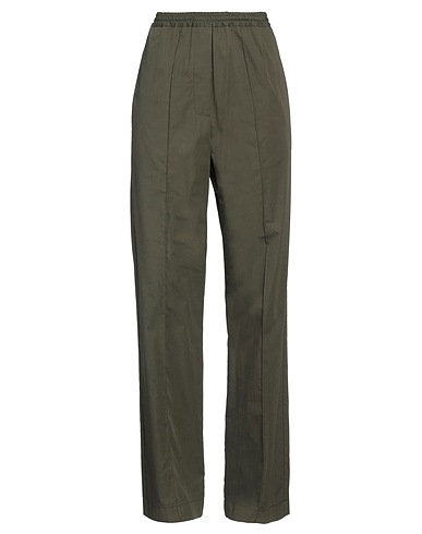 HACHE Casual trouser Military green 100% Cotton