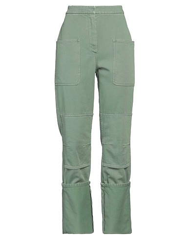 MAX MARA Casual trouser SFILATA Green 100% Cotton