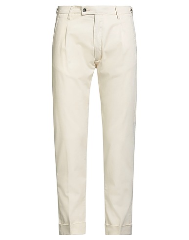MESSAGERIE Casual pants Cream 97% Cotton, 3% Elastane