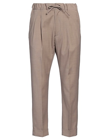 MESSAGERIE Casual trouser PATRIZIO PISCAGLIA Taupe 55% Wool, 44% Polyester, 1% Lycra®