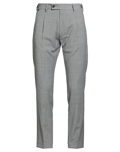 MESSAGERIE Casual trouser PATRIZIO PISCAGLIA Light grey 55% Wool, 44% Polyester, 1% Lycra®