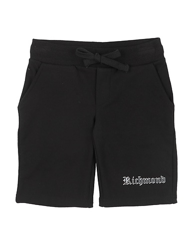 JOHN RICHMOND Shorts & Bermuda Black 95% Cotton, 5% Elastane