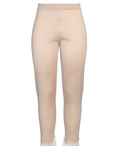 CASHMERE COMPANY Casual pants Beige 97% Merino Wool, 3% Elastane