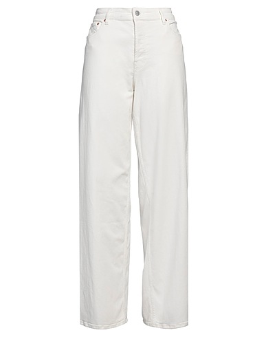 AG JEANS Denim trousers White 99% Cotton, 1% Elastane