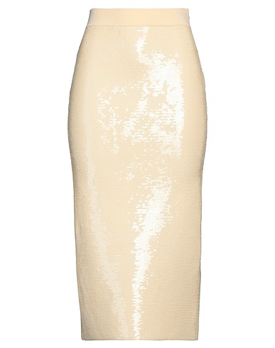 A.L.C. Midi skirt Beige 77% Rayon, 21% Nylon, 2% Elastane
