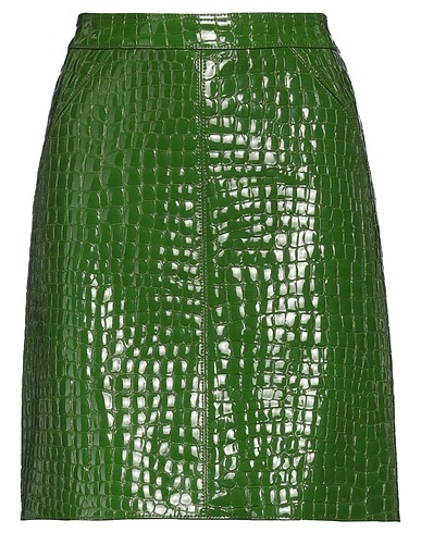 TOM FORD Mini skirt Military green 100% Goat skin