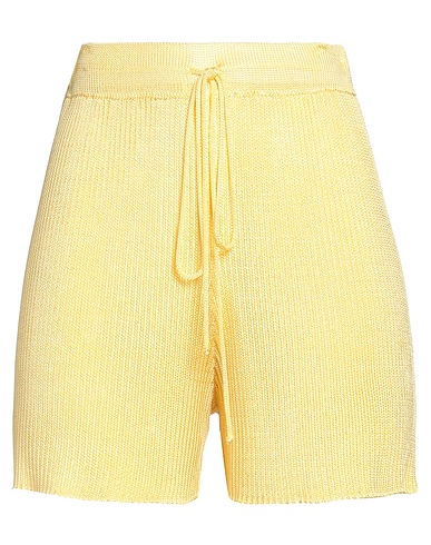 CALLE DEL MAR Shorts & Bermuda Yellow 100% Viscose