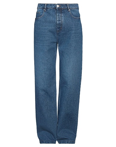 AMI ALEXANDRE MATTIUSSI Denim trousers Blue 100% Cotton