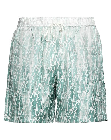 AMIRI Shorts & Bermuda Green 100% Silk