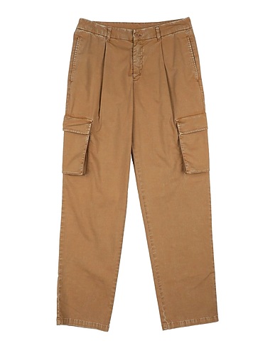 DONDUP Casual pants Camel 98% Cotton, 2% Elastane