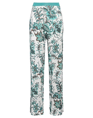 LIU •JO Casual trouser Deep teal 95% Viscose, 5% Metallic fiber