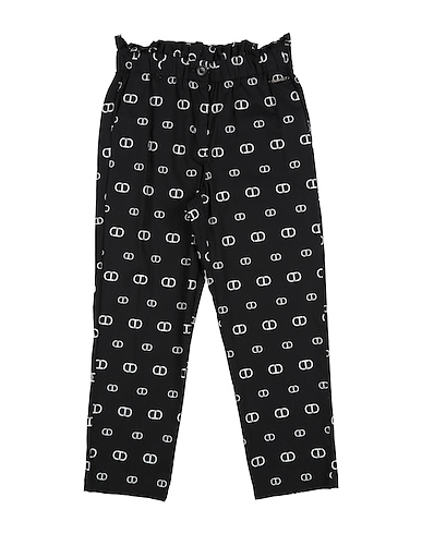 TWINSET Casual παντελόνι Μαύρο 97% Βαμβάκι, 3% Ελαστάνη