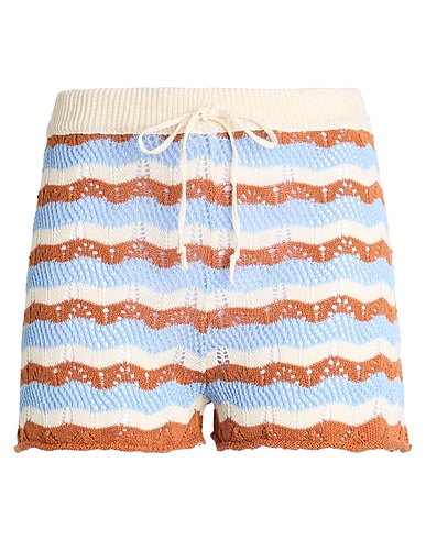 VICOLO Shorts & Bermuda Ivory 50% Cotton, 50% Acrylic