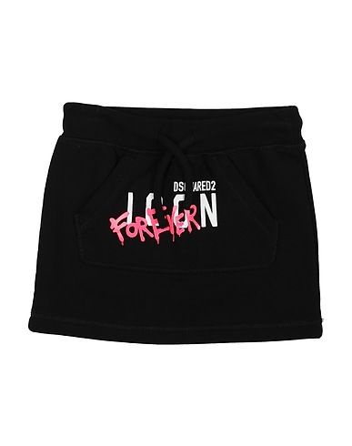 DSQUARED2 Skirt Black 100% Cotton, Elastane