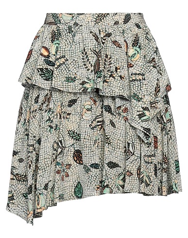 ULLA JOHNSON Mini skirt Green 100% Silk