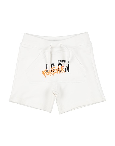 DSQUARED2 Shorts & Bermuda Bianco 100% Cotone, Elastan