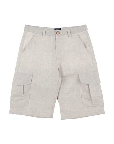 FAY Shorts et Bermudas 56% Lin, 44% Coton, Cuir