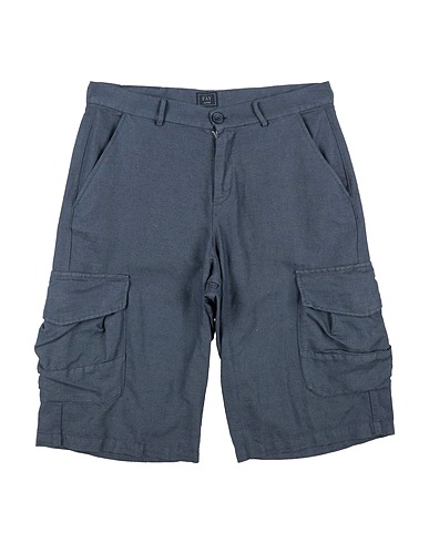 FAY Shorts & Bermuda 56% Linen, 44% Cotton, Leather