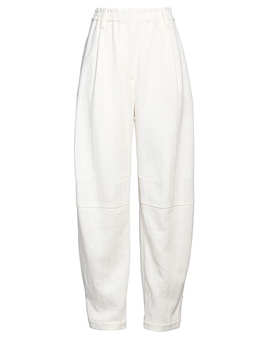 BRUNELLO CUCINELLI Casual pants Ivory 66% Cotton, 34% Linen