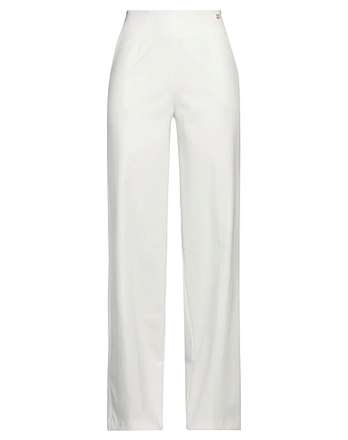 MANILA GRACE Pantalone Bianco Cotone, Nylon, Elastan