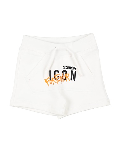 DSQUARED2 Shorts & Bermuda Bianco 100% Cotone, Elastan