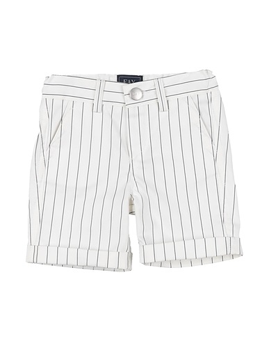 FAY Shorts & Bermuda White 65% Cotton, 32% Polyester, 3% Elastane